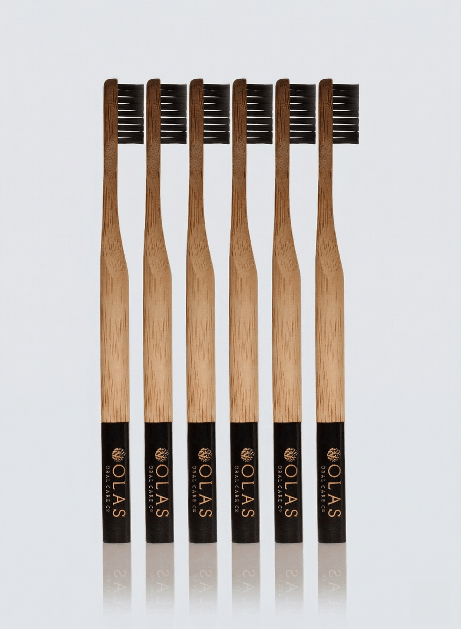 OLAS Toothbrush 6 brushes OLAS Toothbrush Charcoal - Black Handle