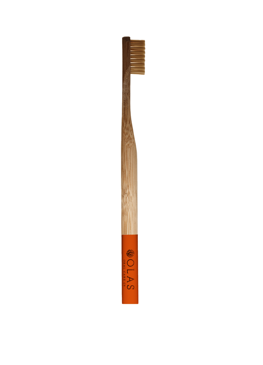 OLAS Toothbrush Natural - Red Handle