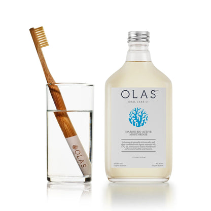 OLAS Toothbrush OLAS Toothbrush Natural - White Handle (6-pack)